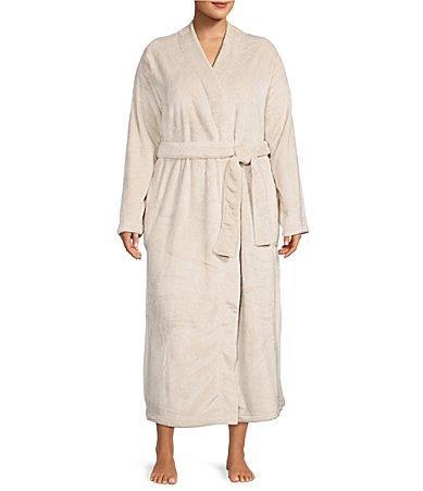 Ugg Womens Marlow Tie-Waist Long-Sleeve Fleece Bath Robe Product Image