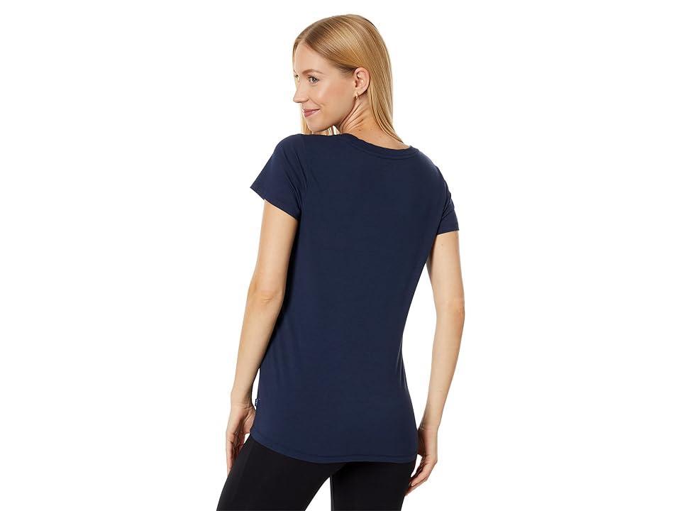 L.L.Bean Petite Soft Stretch Supima Tee Scoop Neck Short Sleeve Women's Clothing Product Image