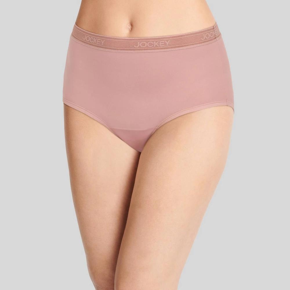 Jockey Generation Womens 2pk Worry Proof Moderate Absorbency Period Panty Briefs - Rose Burgundy XL Product Image