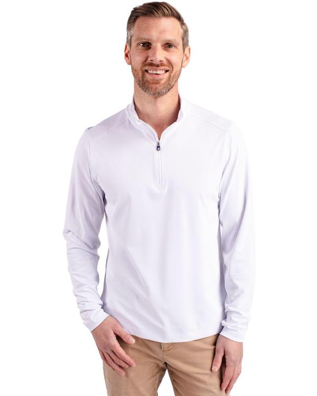 Cutter & Buck Mens Virtue Eco Pique Recycled Quarter Zip Pullover Product Image