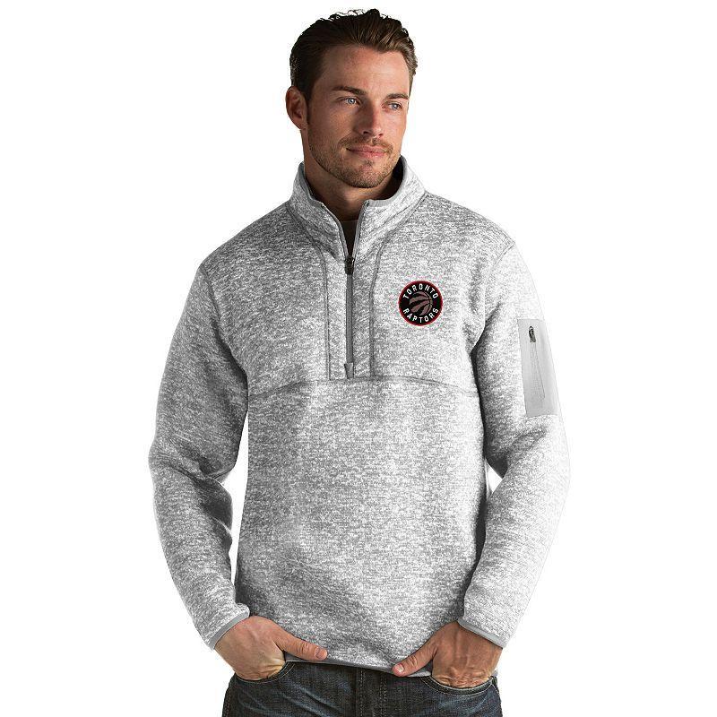 Mens Antigua New Orleans Pelicans Fortune Pullover Light Gray Grey Product Image