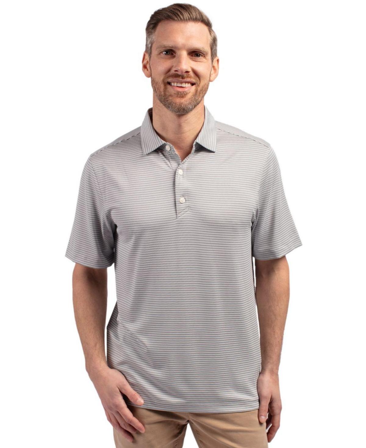 CutterBuck Mens Cutter & Buck Forge Eco Double Stripe Stretch Recycled Polo Shirt - Fresh mint Product Image