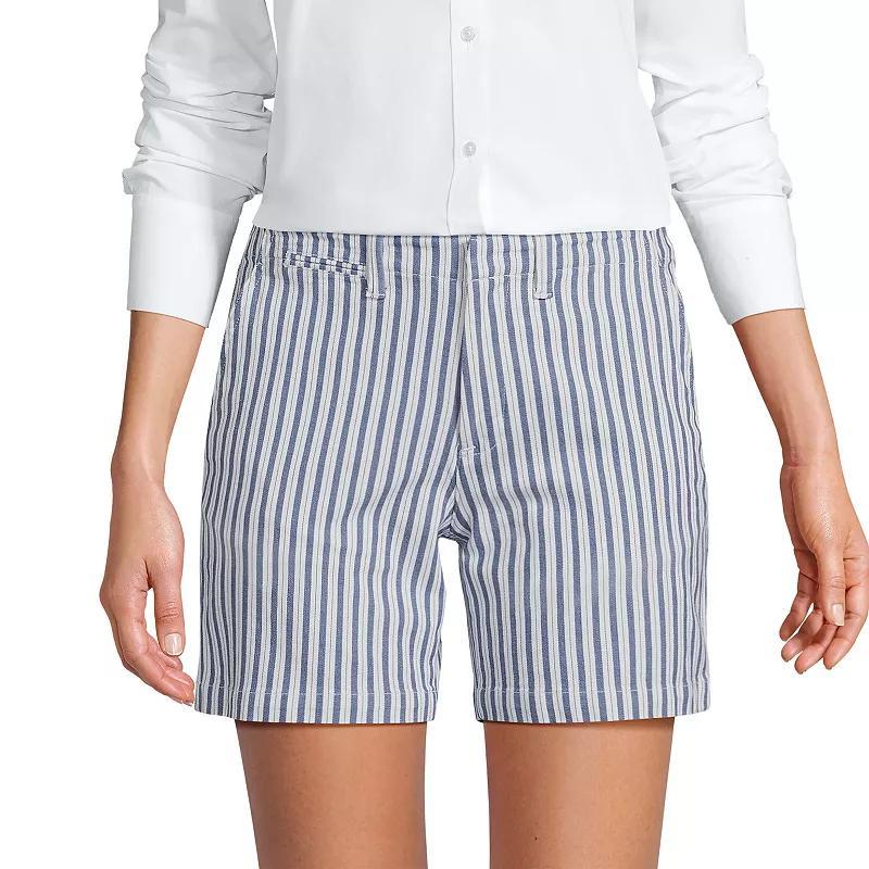 Womens Lands End Classic 7-in. Chino Shorts Product Image