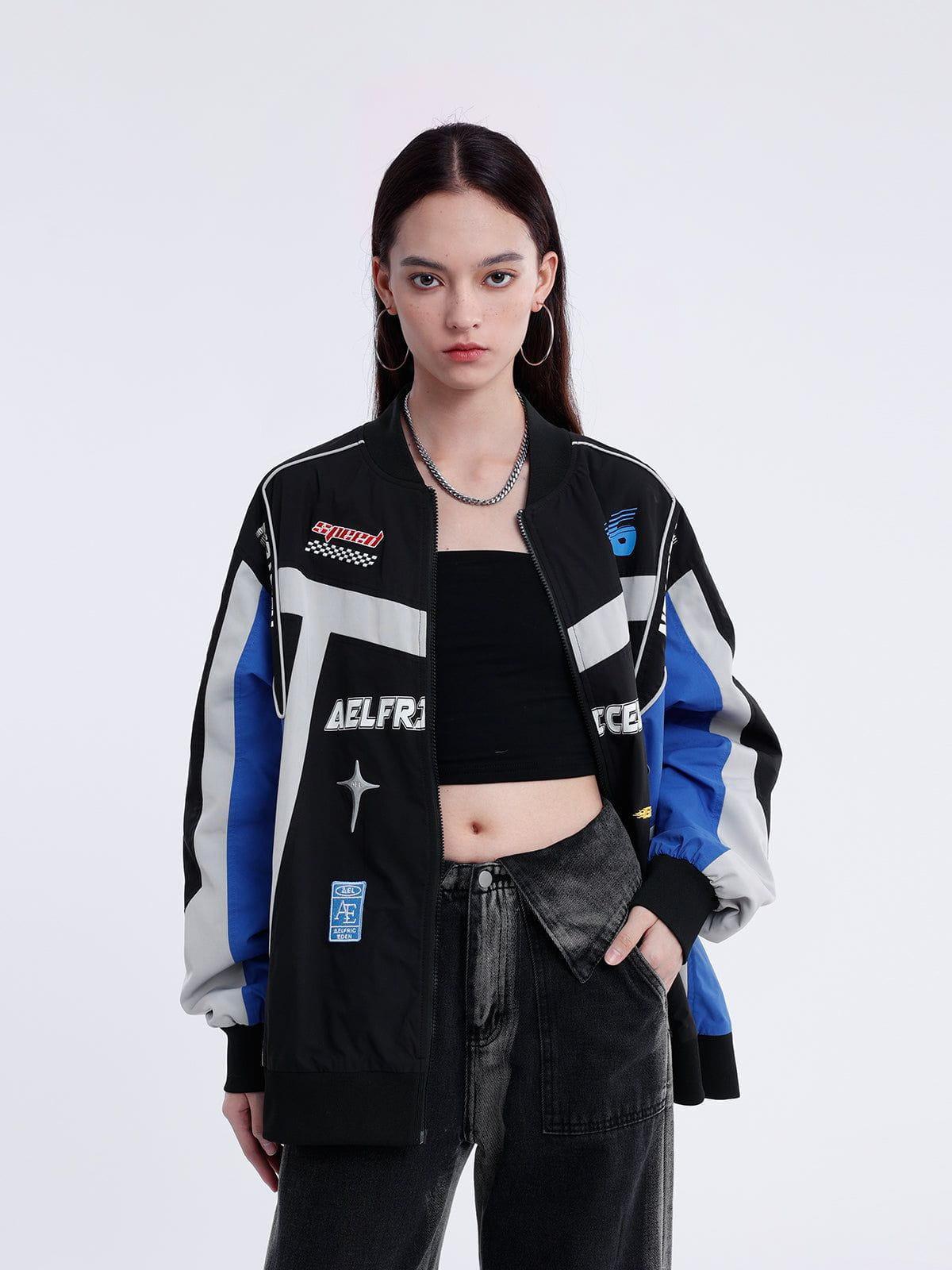 Aelfric Eden Color Blocking Racing Coat Product Image