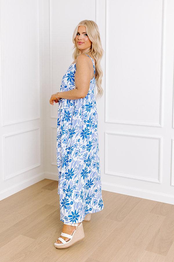 Tranquil Time Floral Midi in Blue Curves Product Image