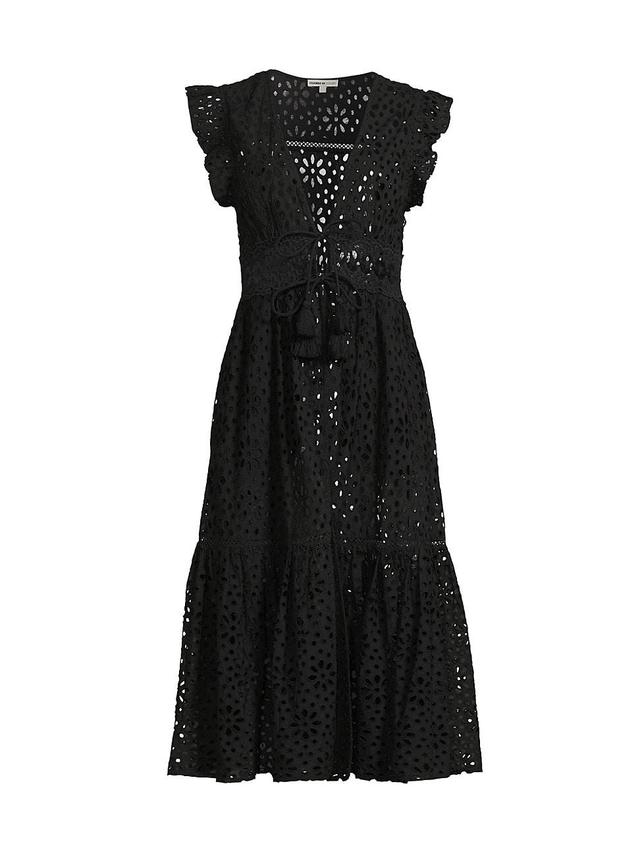 Womens Lauren Eyelet Cover-Up Dress Product Image