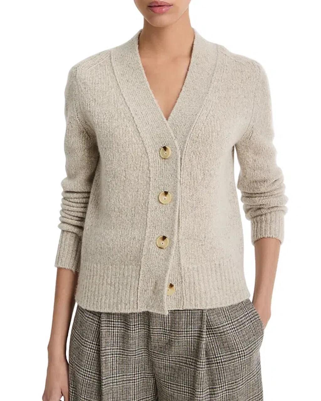 Donegal Cashmere Cardigan In Biscuit Donegal Product Image