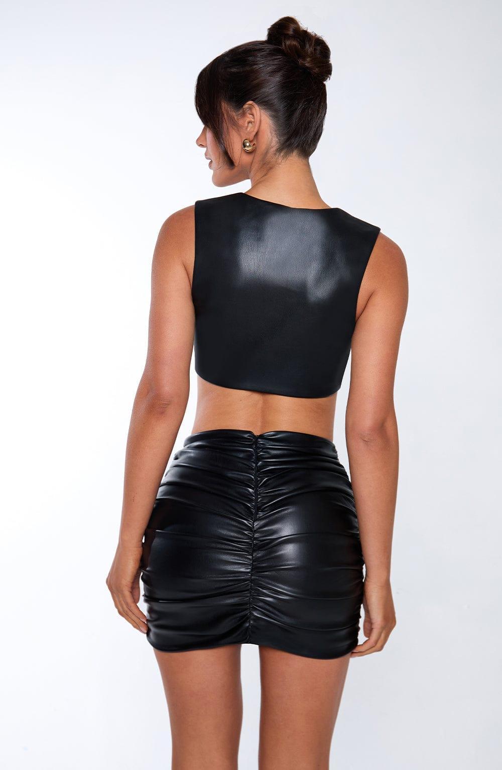 Gwen Mini Skirt - Black Product Image