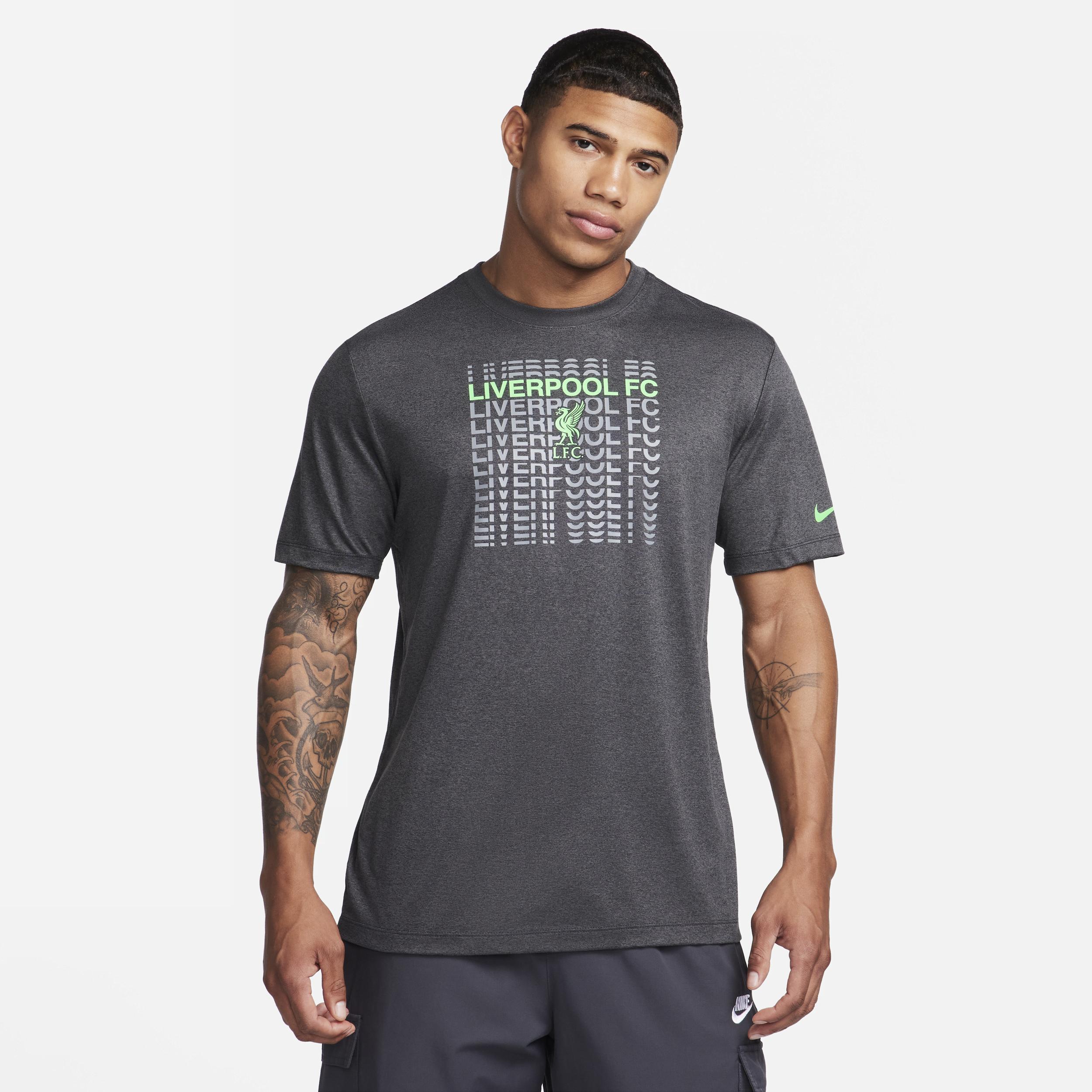 Mens Nike Heather Black Liverpool RlgdPerformance T-shirt Product Image