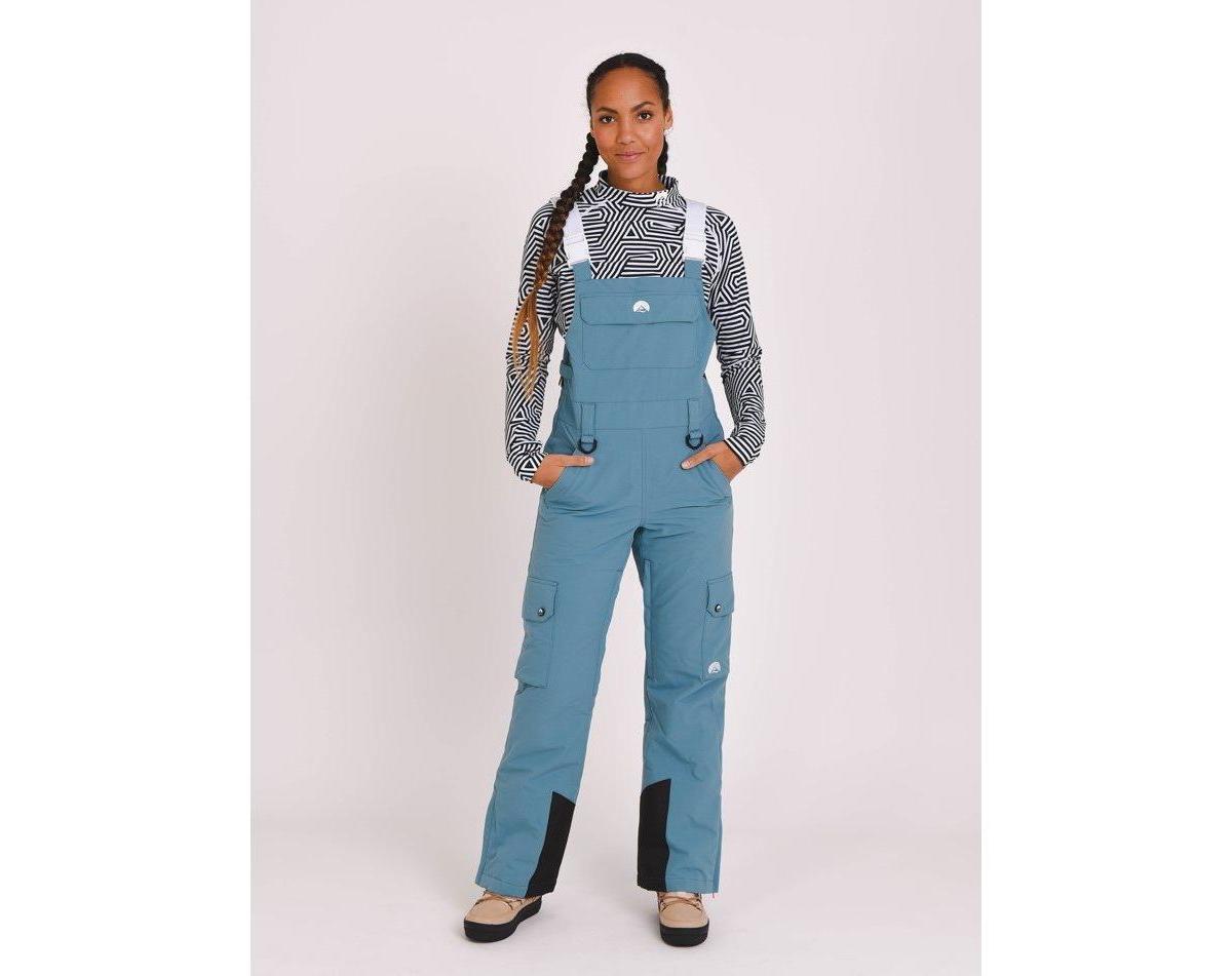 Oosc Womens Yeh Girl Bib Pant Teal Product Image