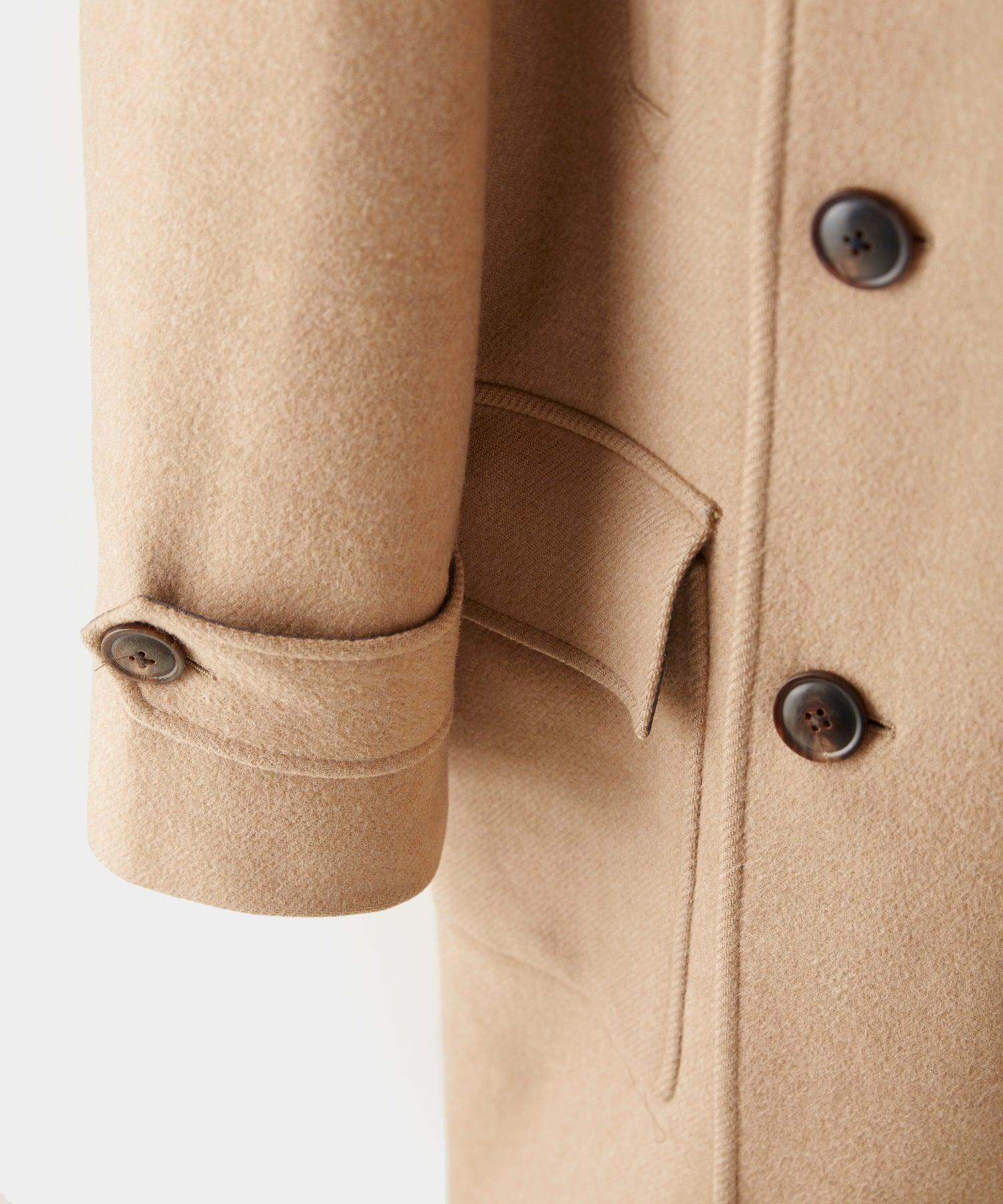 Italian Wool Double Breasted Officer Topcoat Product Image