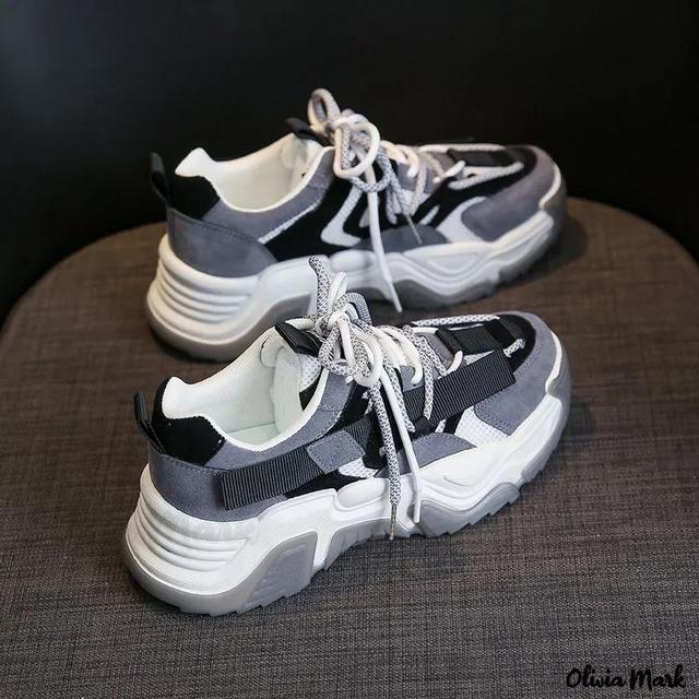 Olivia Mark – Breathable Sports Casual Elevator Shoes Product Image