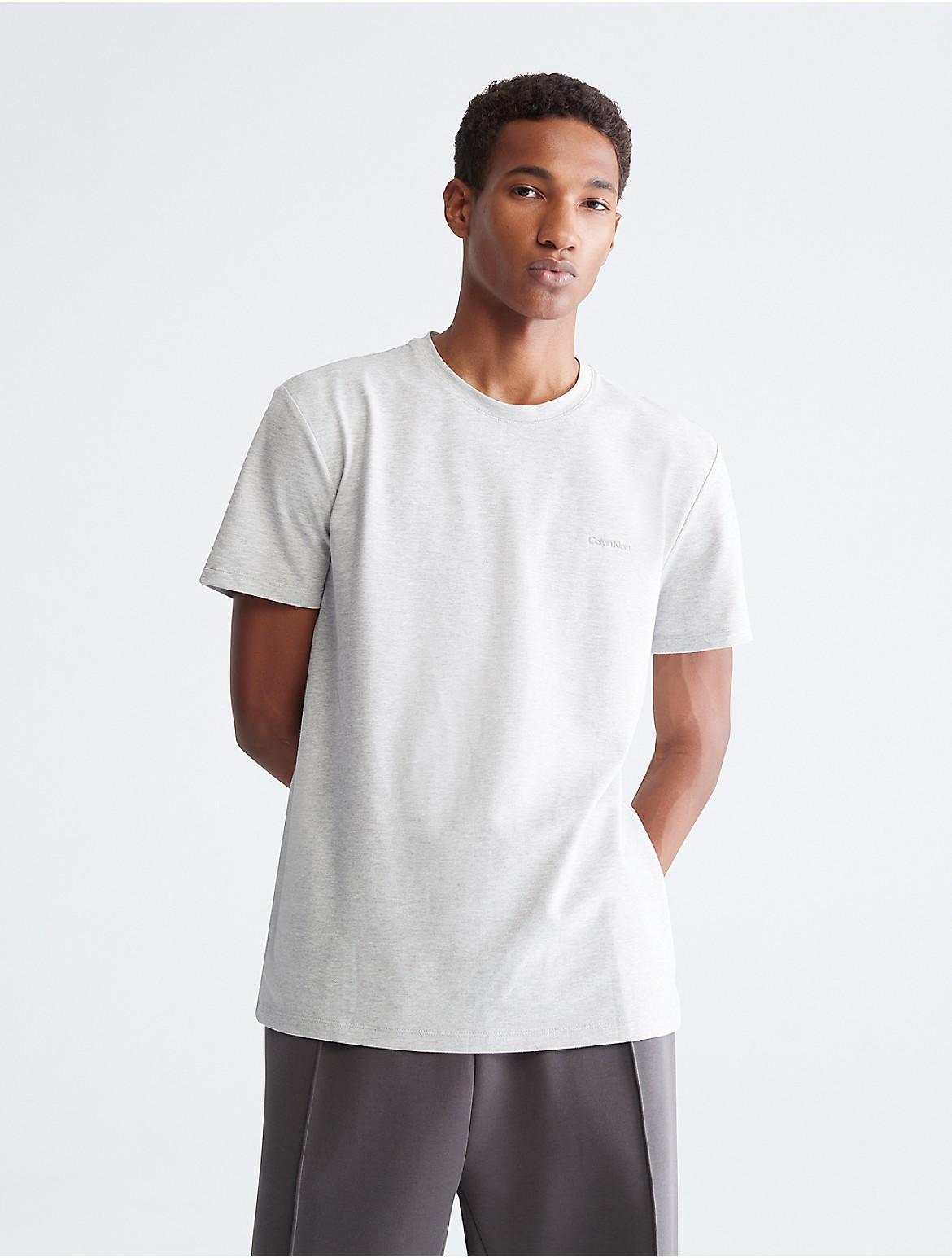 Calvin Klein Mens Tech Pique T-Shirt - Grey - XS Product Image