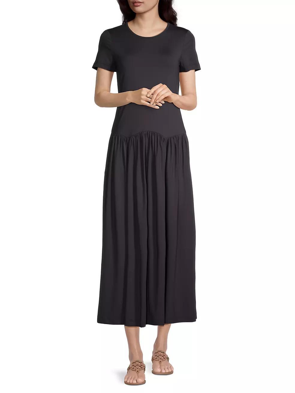 Coletta Jersey Pleated Maxi Dress Product Image