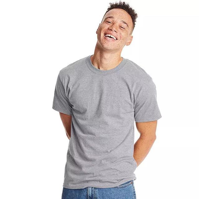 Hanes Beefy-T Unisex Heavyweight Cotton T-Shirt (Big & Tall Sizes Available) Smoke Gray 3XL Product Image