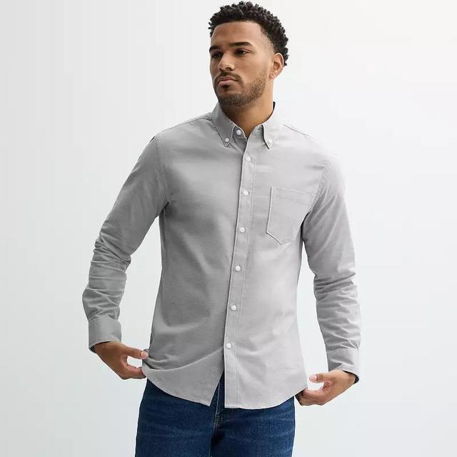 Mens Sonoma Goods For Life Long Sleeve Perfect Length Button-Down Shirt Product Image