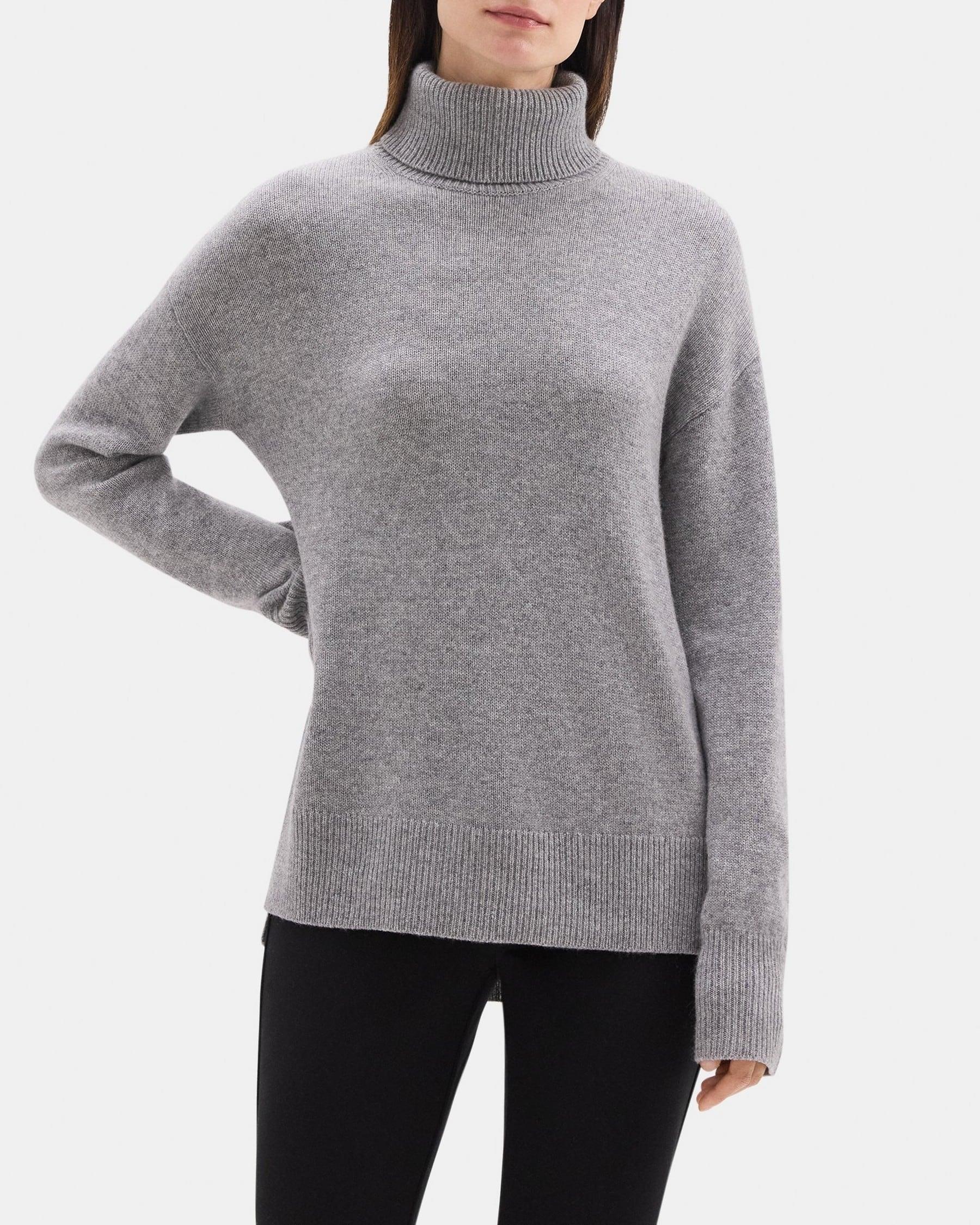 Slouchy Turtleneck Sweater in Cashmere product image