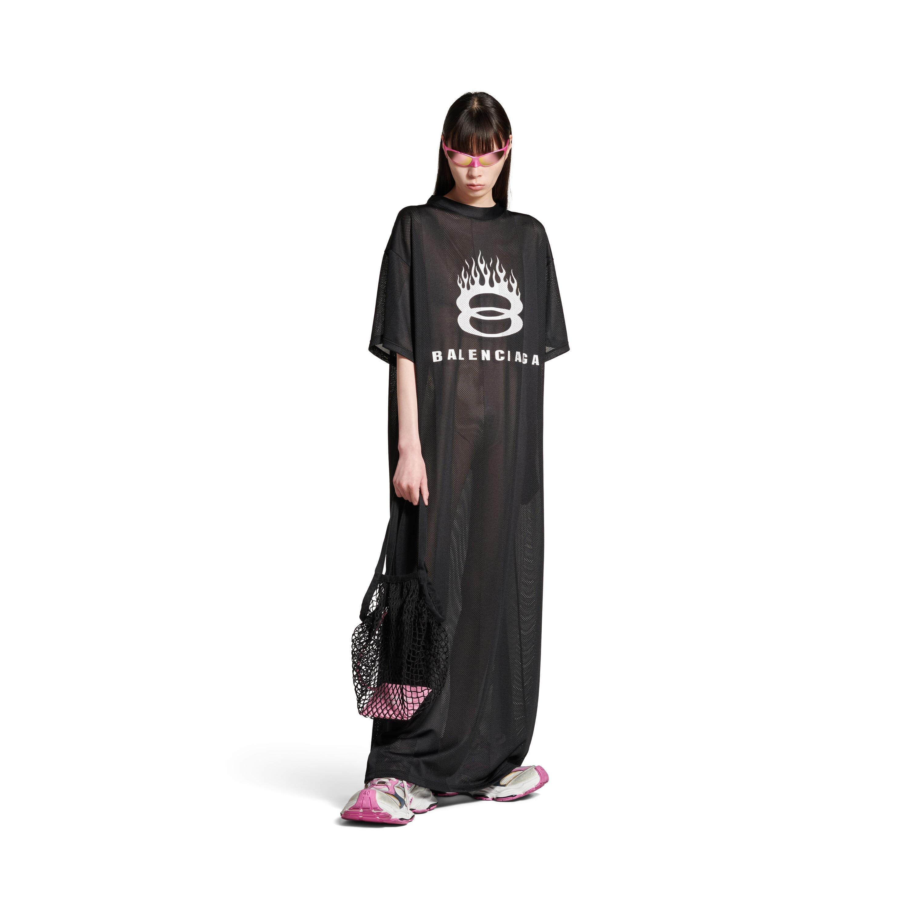 Women's Burning Unity T-shirt Maxi Dress in Black Product Image