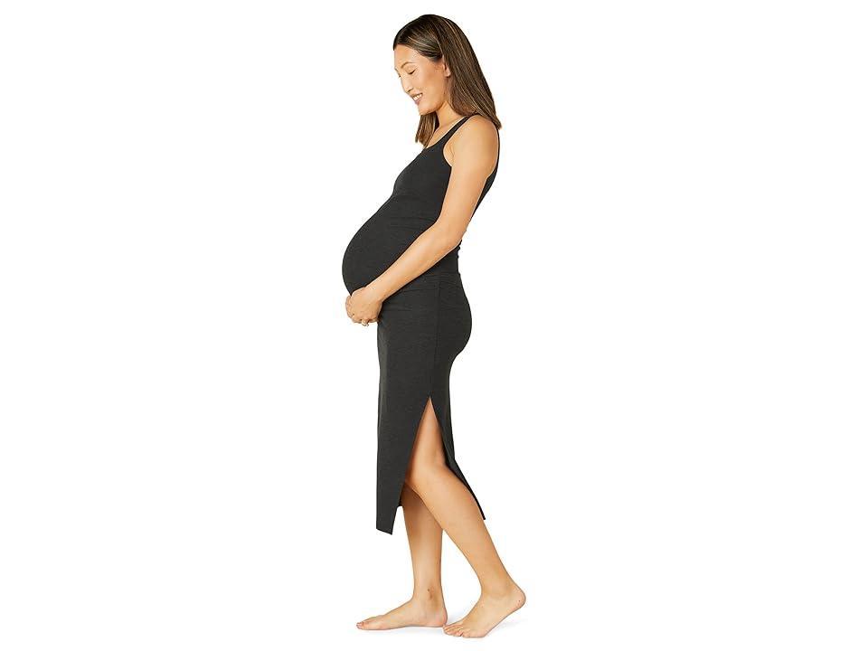 Beyond Yoga Spacedye Icon Maternity Dress (Darkest Night) Women's Clothing Product Image