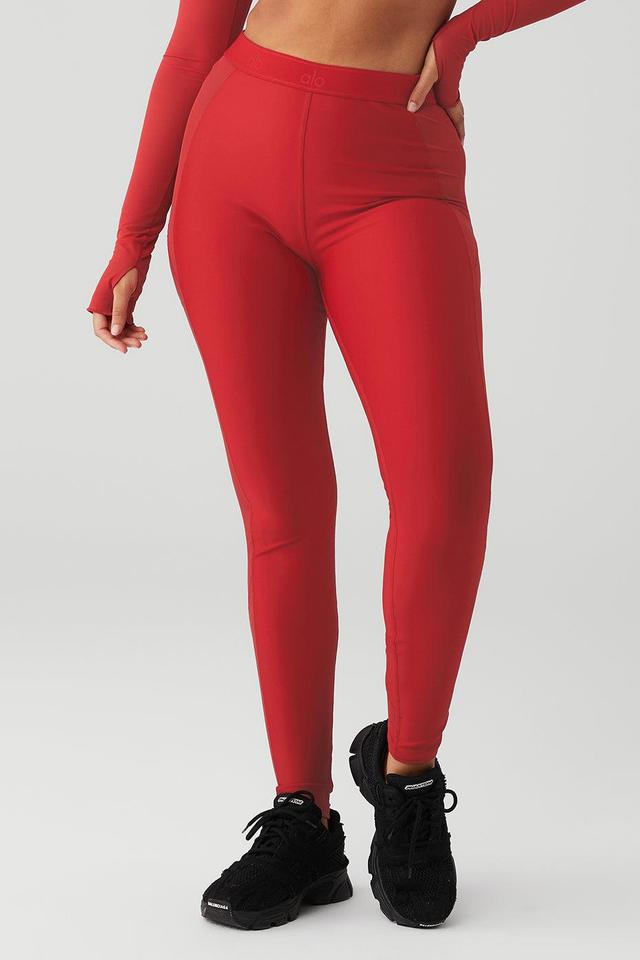 Airlift High-Waist Ballet Dream Legging - Classic Red Product Image