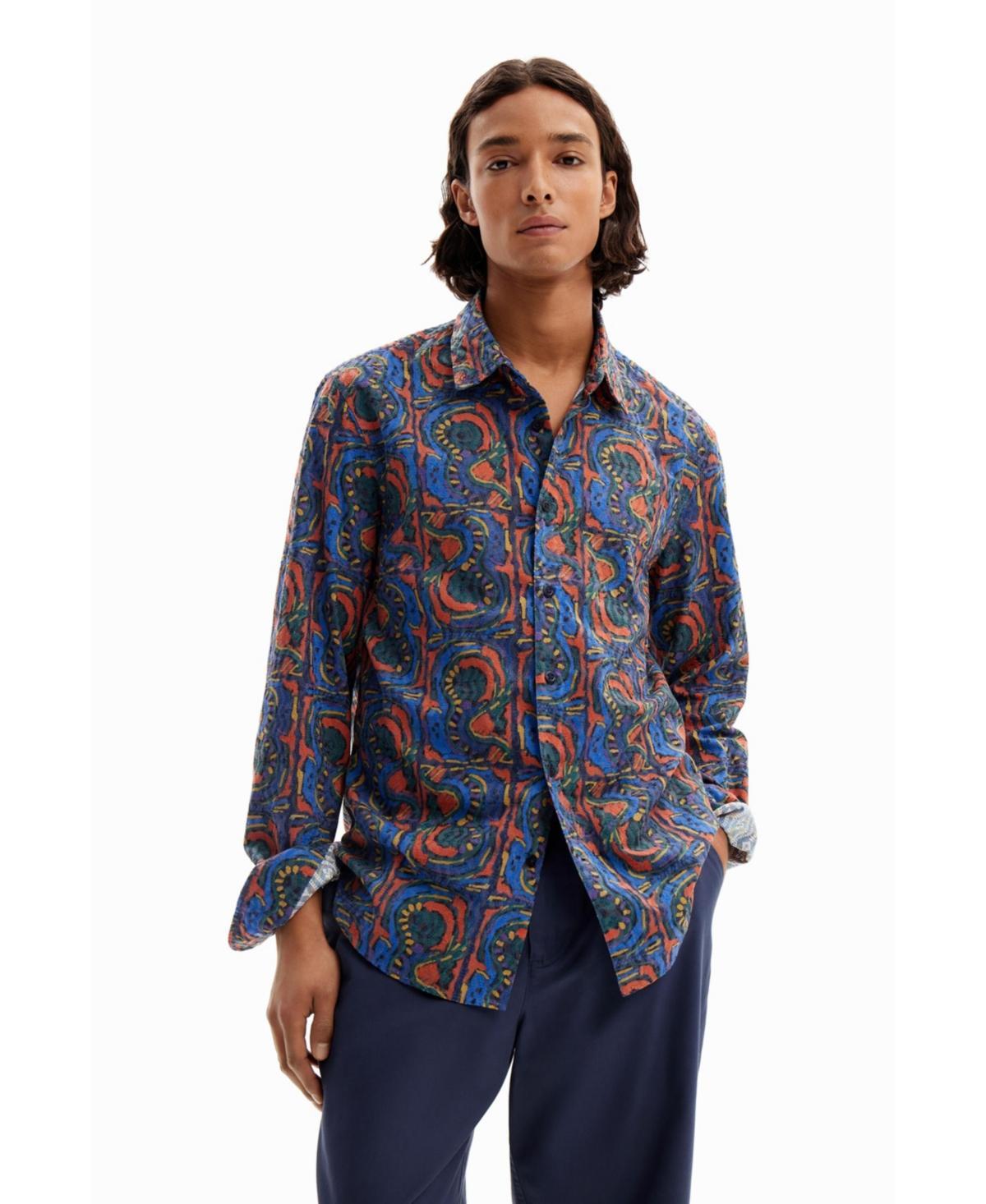 Desigual Mens Arty embroidered shirt Product Image