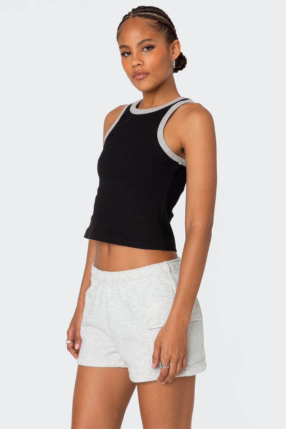 Wes Contrast Ribbed Tank Top Product Image