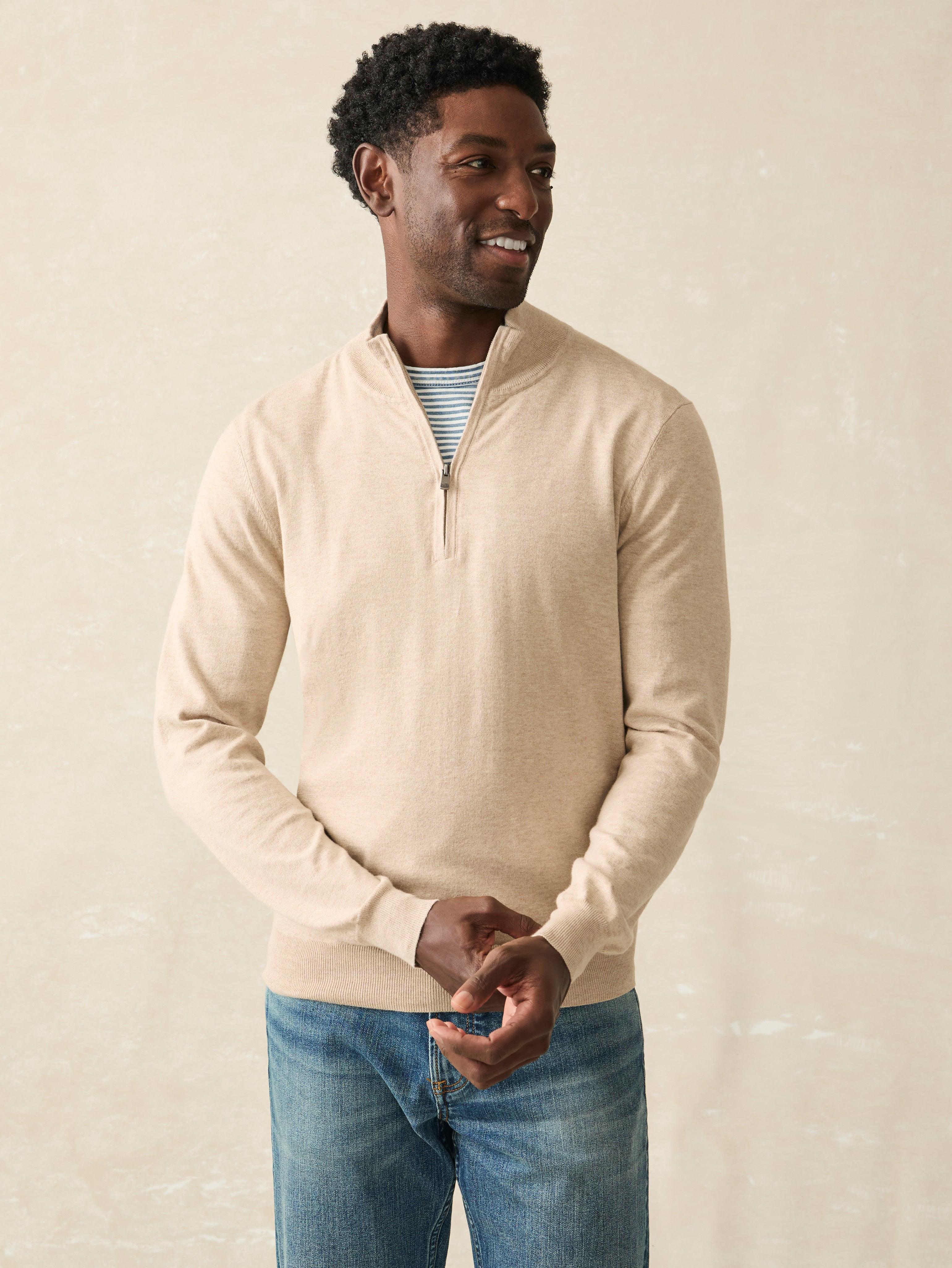 Movement™ Quarter Zip Sweater - Soft Dune Heather Male Product Image