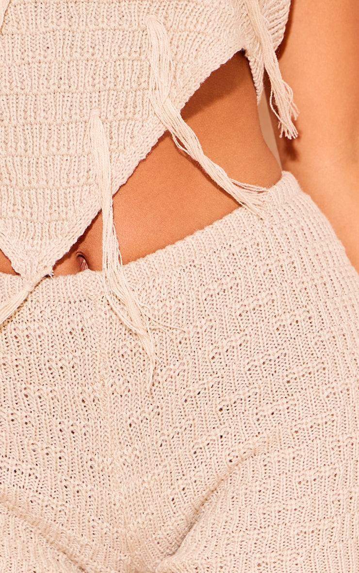 Sand Textured Crochet Mini Shorts Product Image