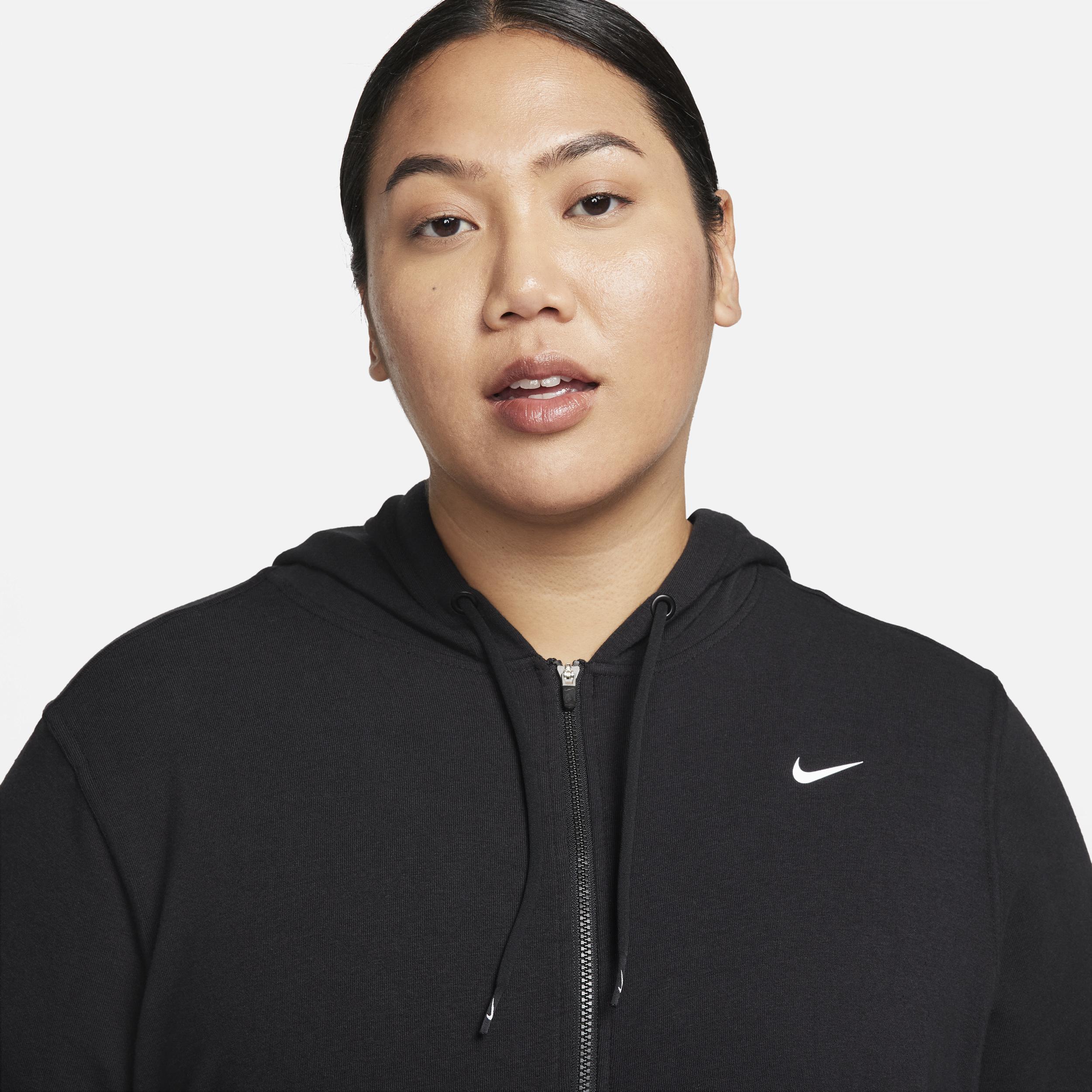 Nike Womens Dri-FIT One Full-Zip French Terry Hoodie (Plus Size) Product Image