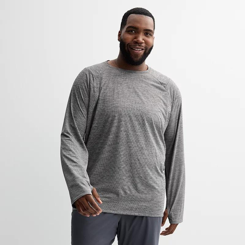 Big & Tall Tek Gear Dry Tek Long Sleeve Tee, Mens Product Image