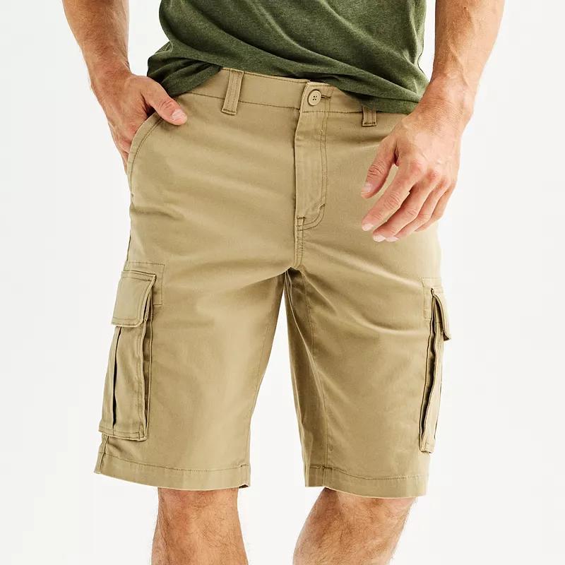 Mens Sonoma Goods For Life 12 Flexwear Everyday Cargo Shorts Black Copy Product Image