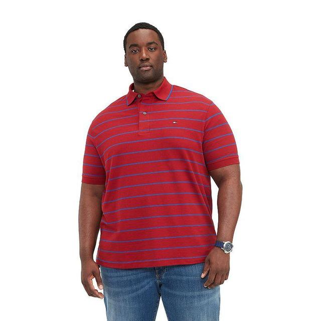 Big & Tall Tommy Hilfiger Bold Stripe Regular Fit Polo, Mens Product Image