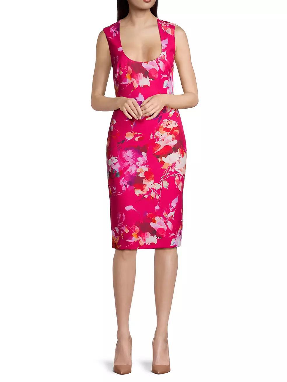 Oriana Floral Sheath Dress Product Image