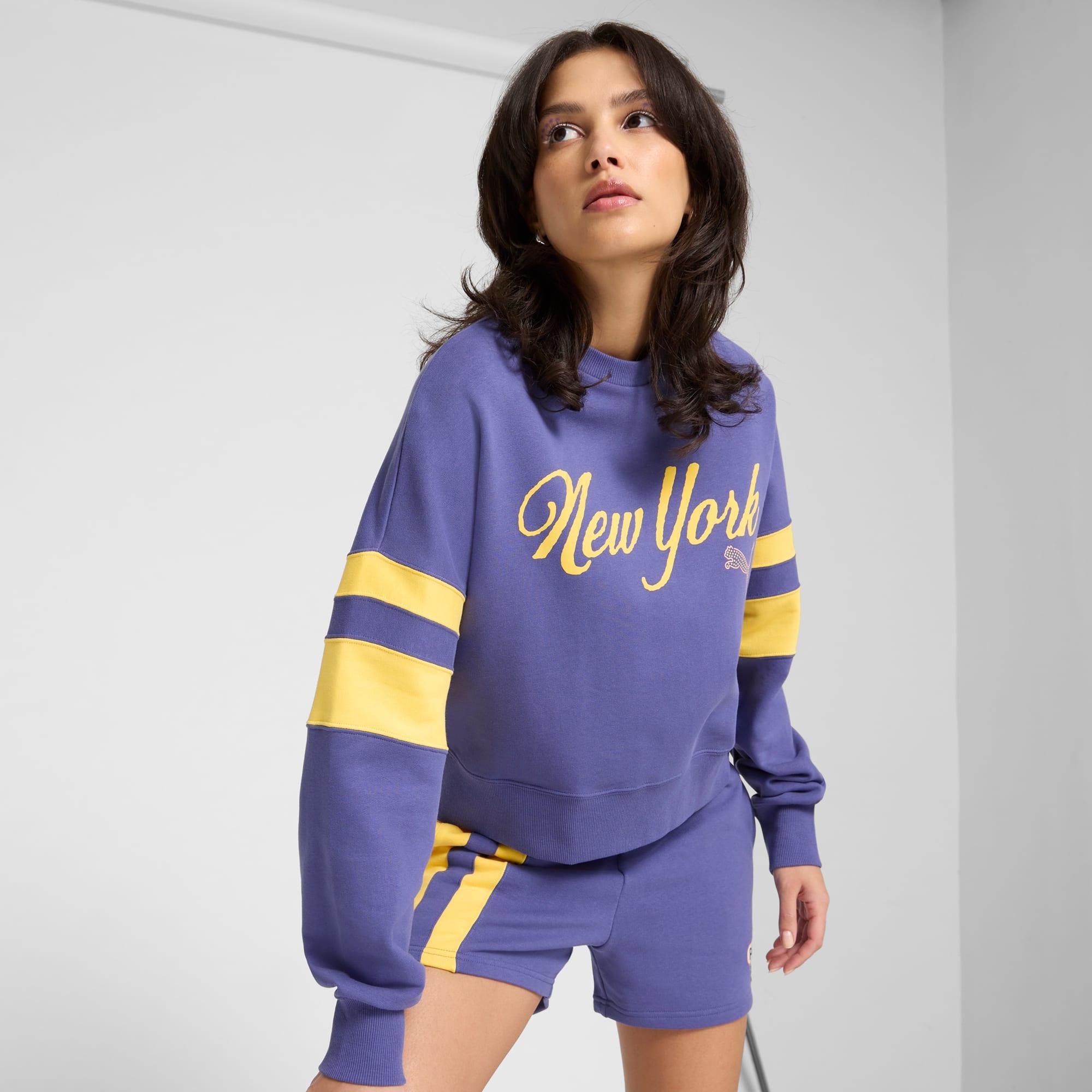 Wardrobe Essentials Bright Lights NYC Flagship Women's Crew Sweatshirt Product Image