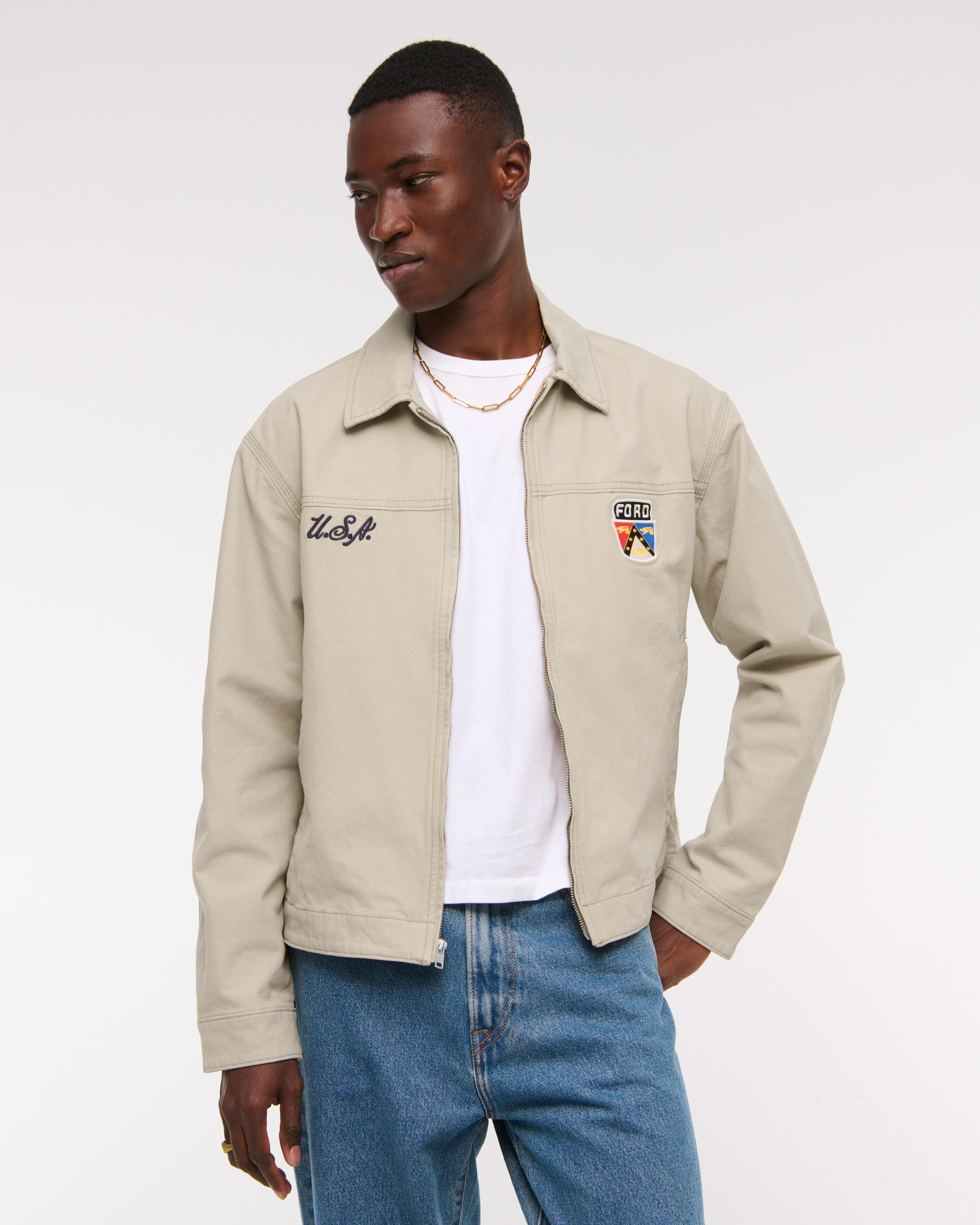 Ford Cropped Zip Workwear Jacket Product Image