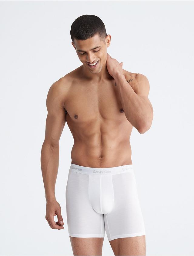 Calvin Klein Mens Ultra-Soft Modern Boxer Brief - White - S Product Image