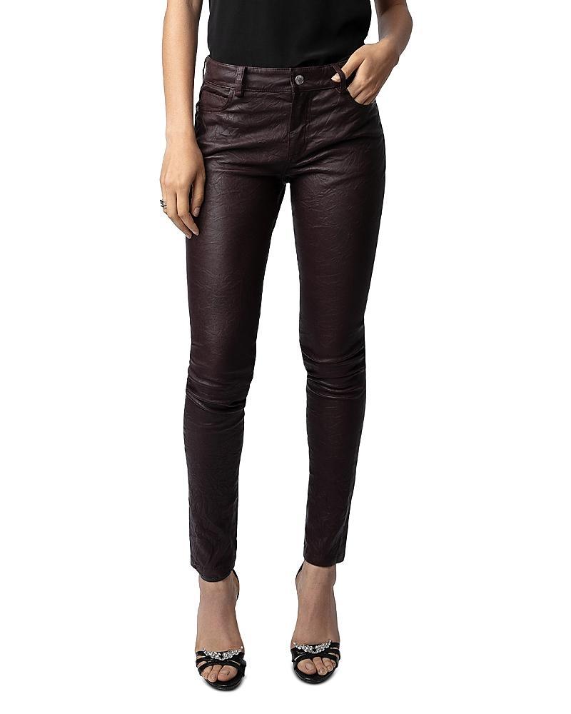 Zadig & Voltaire Textured Leather Pants Product Image