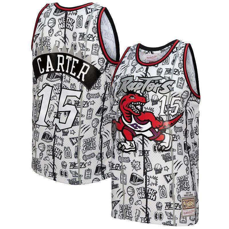 Mens Mitchell & Ness Vince Carter White Toronto Raptors 1998/99 Swingman Jersey Product Image