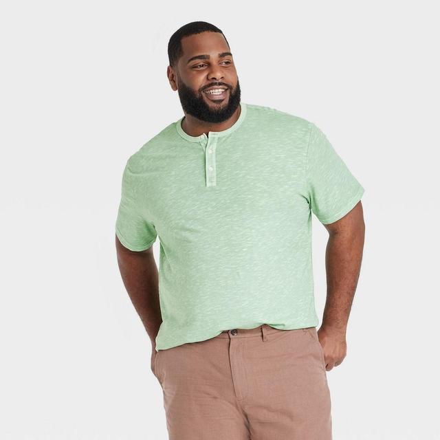 Mens Big & Tall Short Sleeve Henley T-Shirt - Goodfellow & Co 4XL Product Image