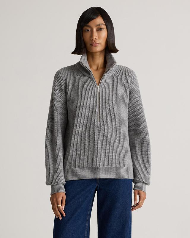 Australian Merino Wool Half Zip Sweater Product Image