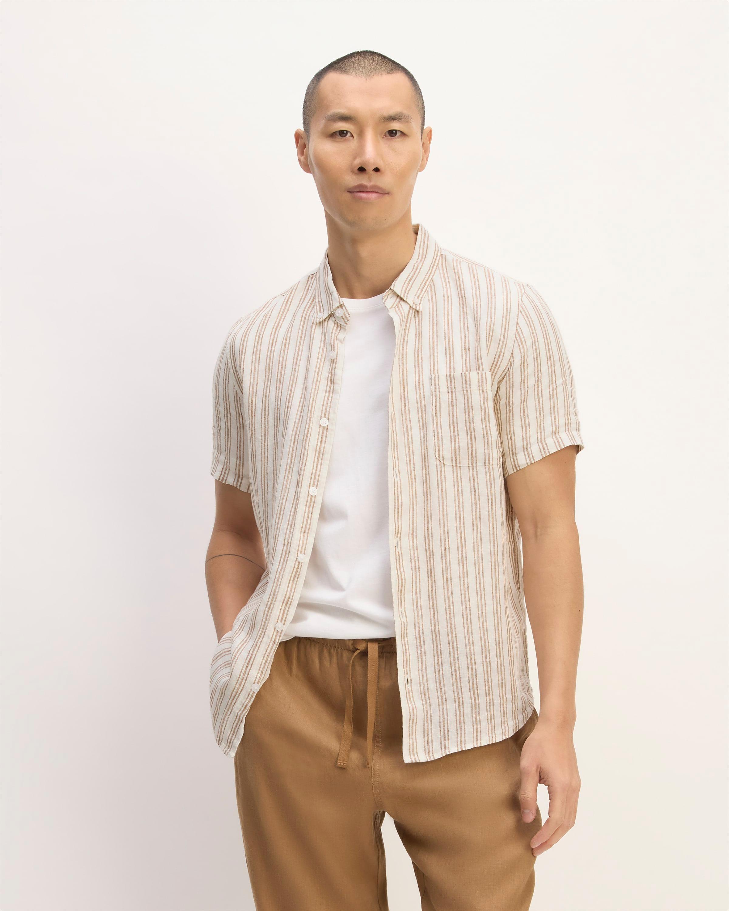 The Linen Short-Sleeve Standard Fit Shirt Product Image