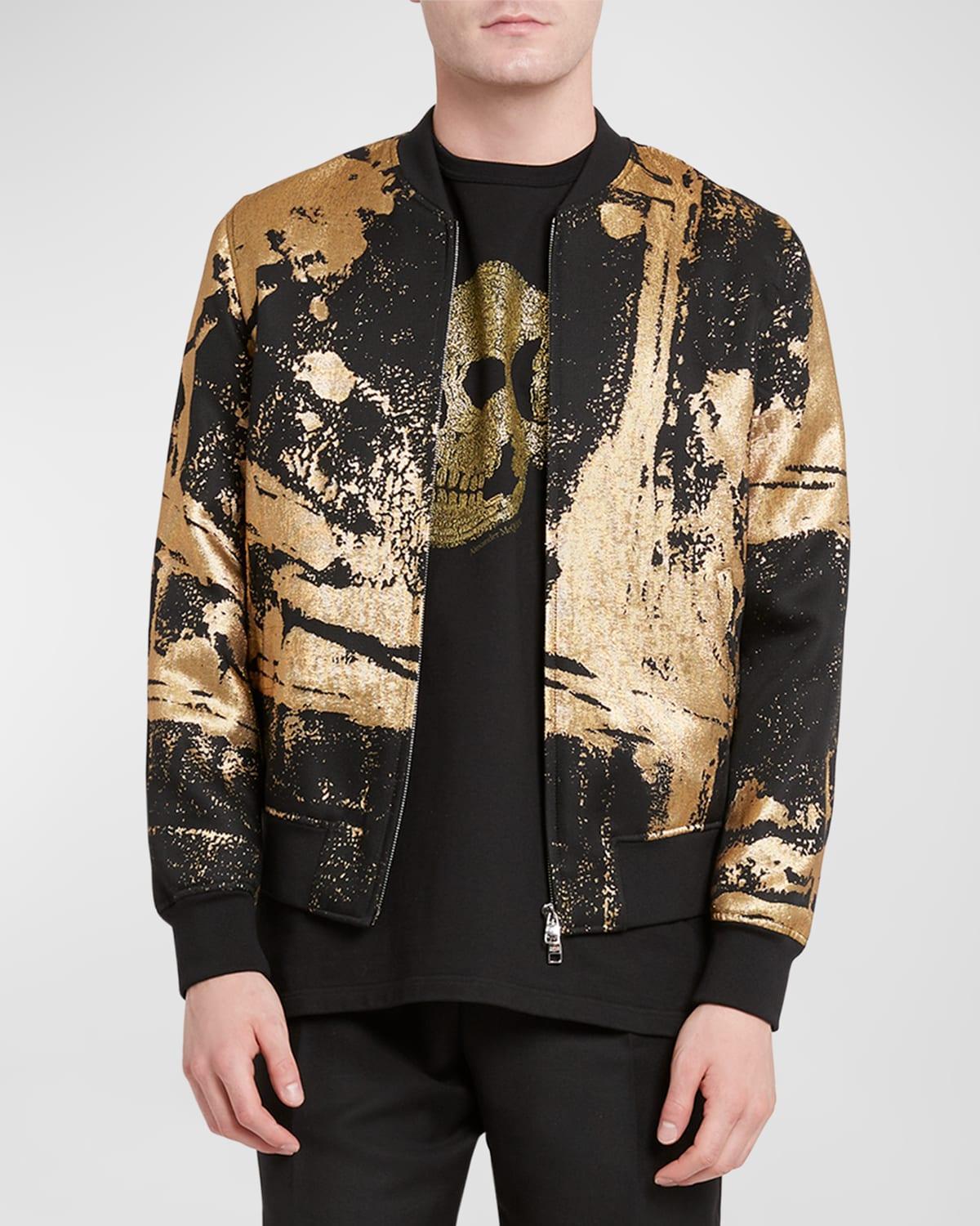 Mens Goil Foil Bomber Jacket Product Image