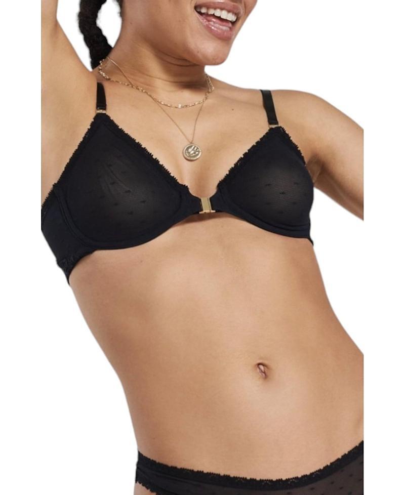 Peachaus Womens Sakura Front-Close Recycled-Lace Underwired Bra Product Image