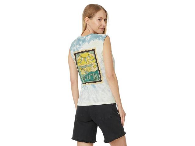 Toad&Co Boundless Jersey Tank (Pale Slate Tie Dye) Women's Clothing Product Image