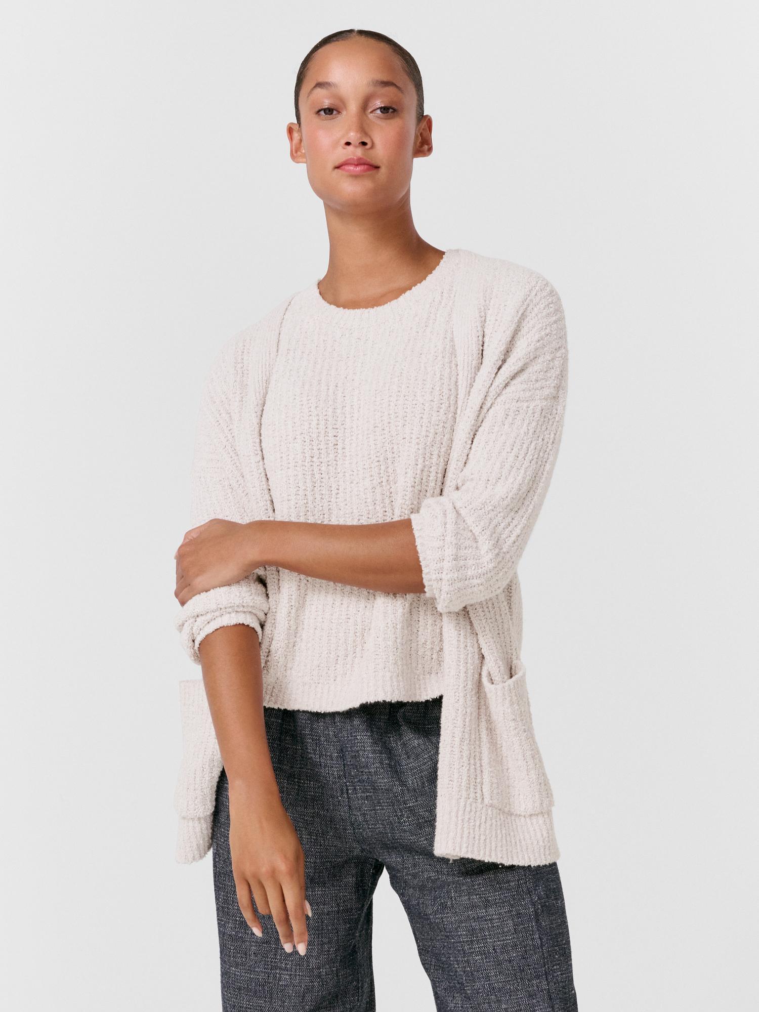 EILEEN FISHER Cotton Fluff Cardiganfemale Product Image