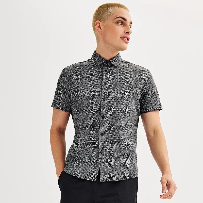 Mens FLX Slim Performance Untucked-Fit Button Down Shirt Product Image