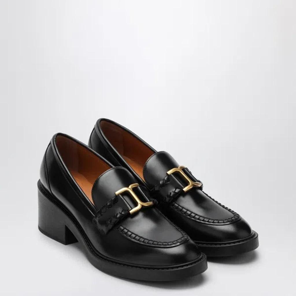 Merci Black Heeled Loafer Product Image