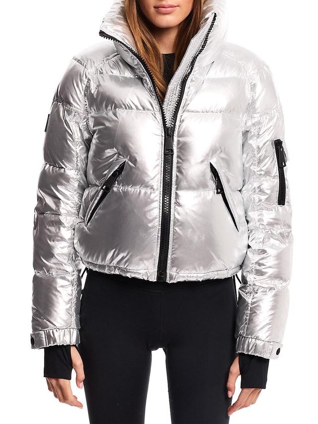 Womens Freestyle Cropped Down Puffer Jacket Product Image