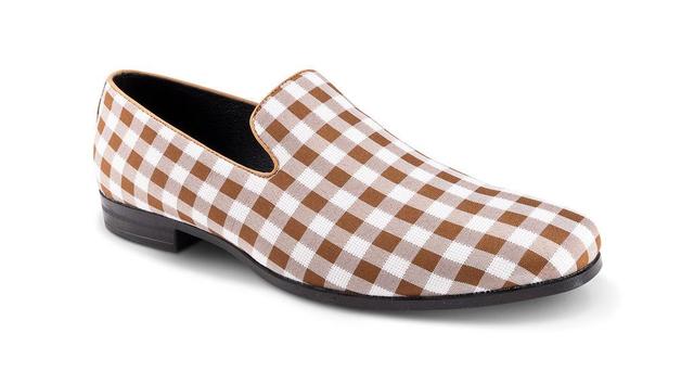 Saddle Checkered Printed Loafer Product Image