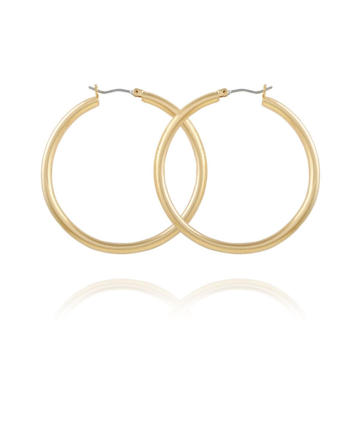 T Tahari Womens Polished Tube Hoop Earring Product Image